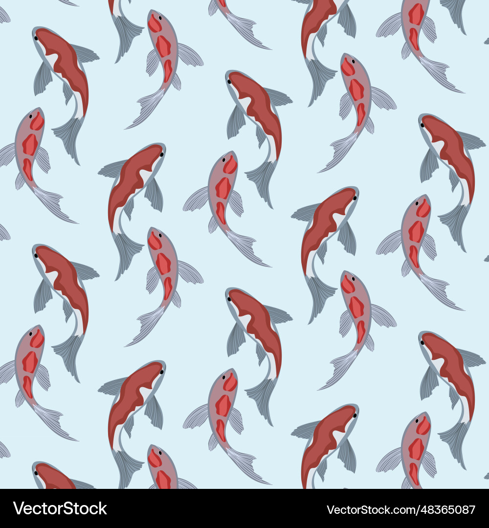 Colored background with fish Colored background with fish Vector Image