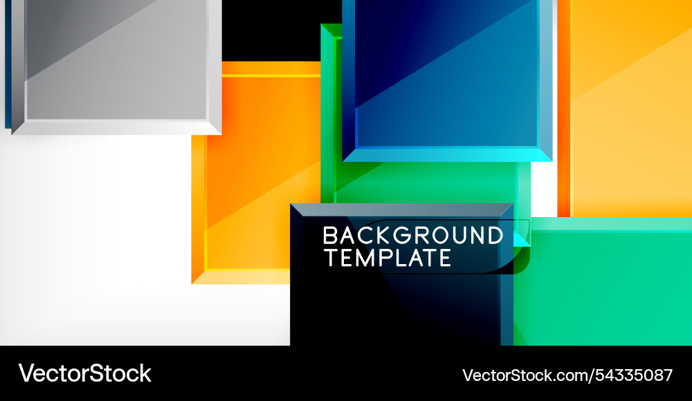 Colorful squares and rectangles Colorful squares and rectangles vector image