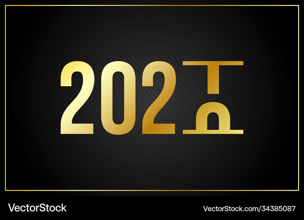 Luxury 2021 happy new year elegant design Luxury 2021 happy new year elegant design Vector Image