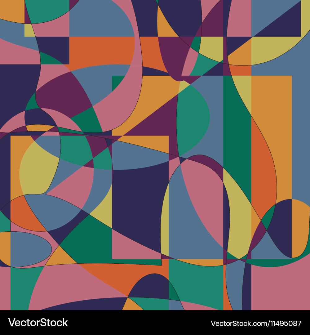 Memphis pattern of geometric shapes for tissue vector image