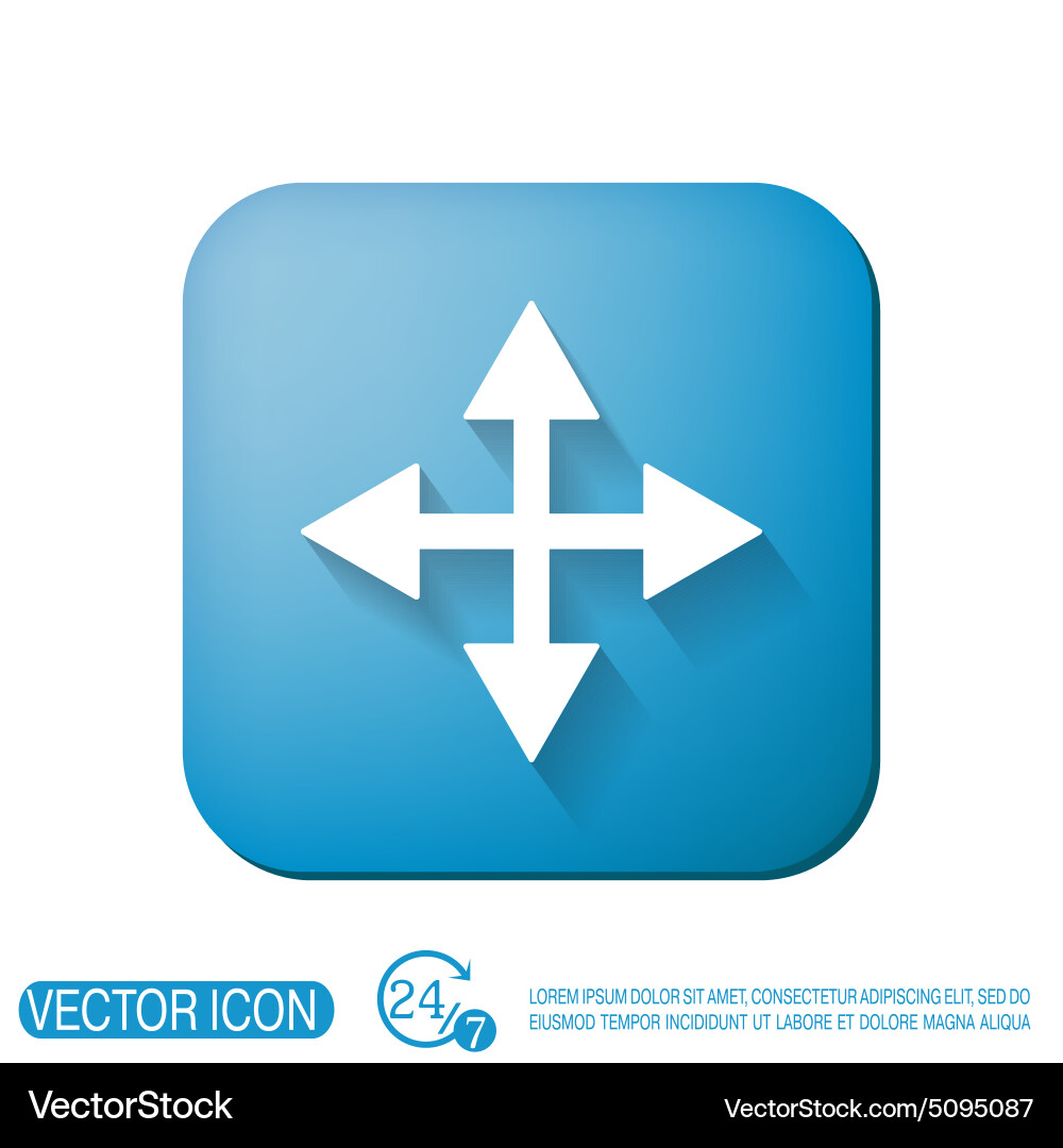 Move arrows Vector Image