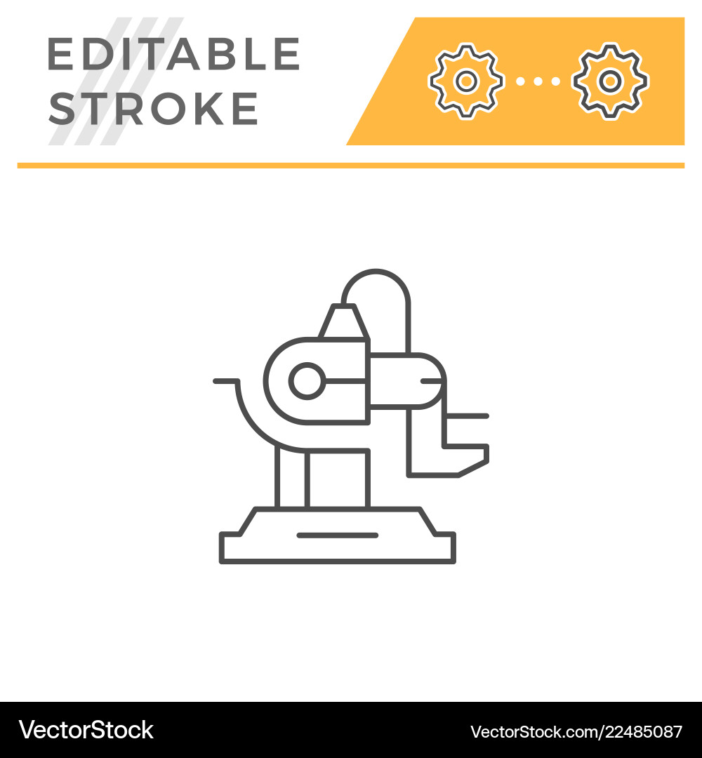 Robotic machine part line icon Robotic machine part line icon Vector Image