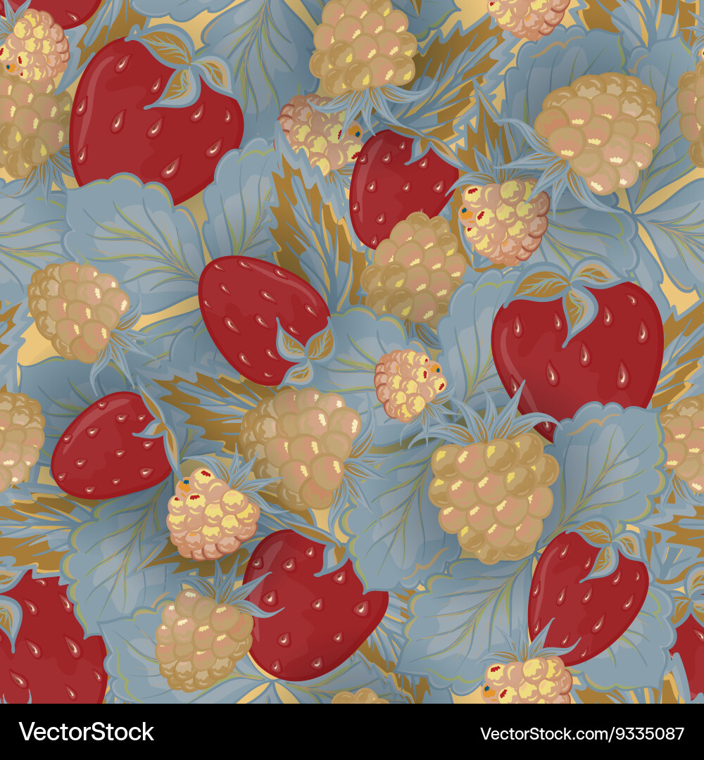 Seamless pattern of realistic image delicious ripe vector image