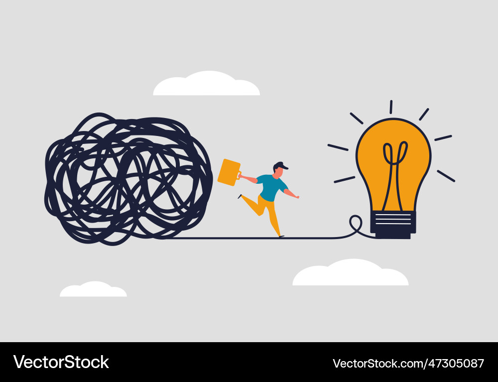 Simplify ideas and find right solution for your Simplify ideas and find right solution for your vector image
