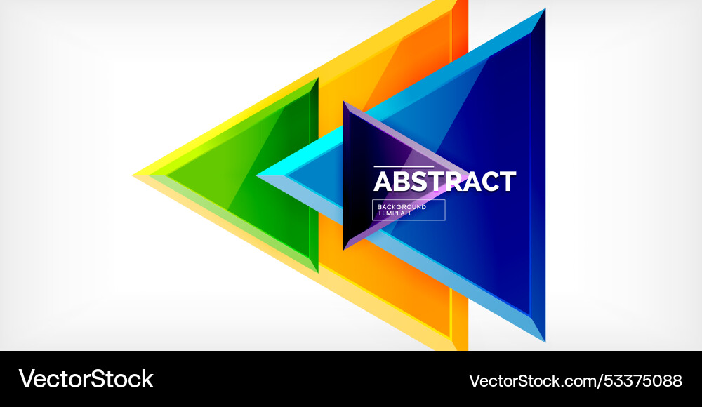 Abstract background - glossy triangles Abstract background - glossy triangles vector image