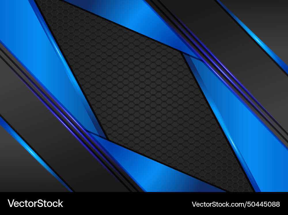 Abstract background triangle shape with blue Vector Image