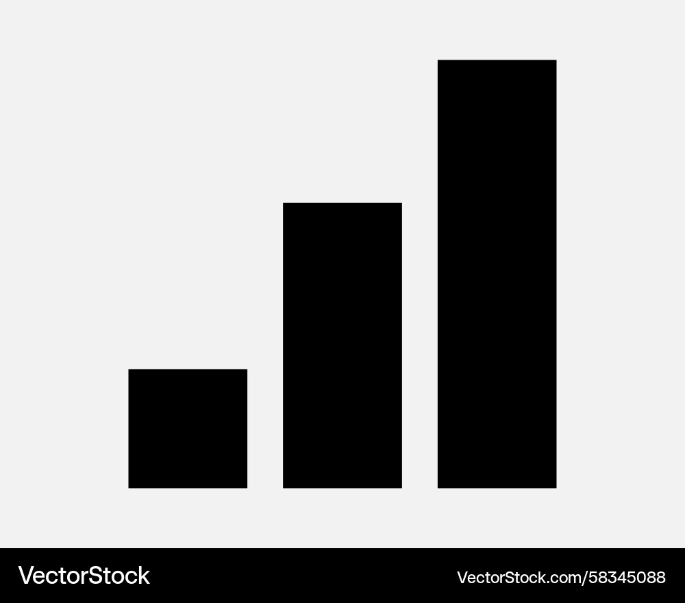 Bar Graph Icon - Data Visualization Vector Image