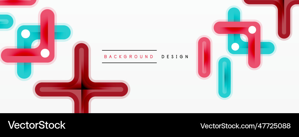 Cross line background minimal geometric template Cross line background minimal geometric template Vector Image