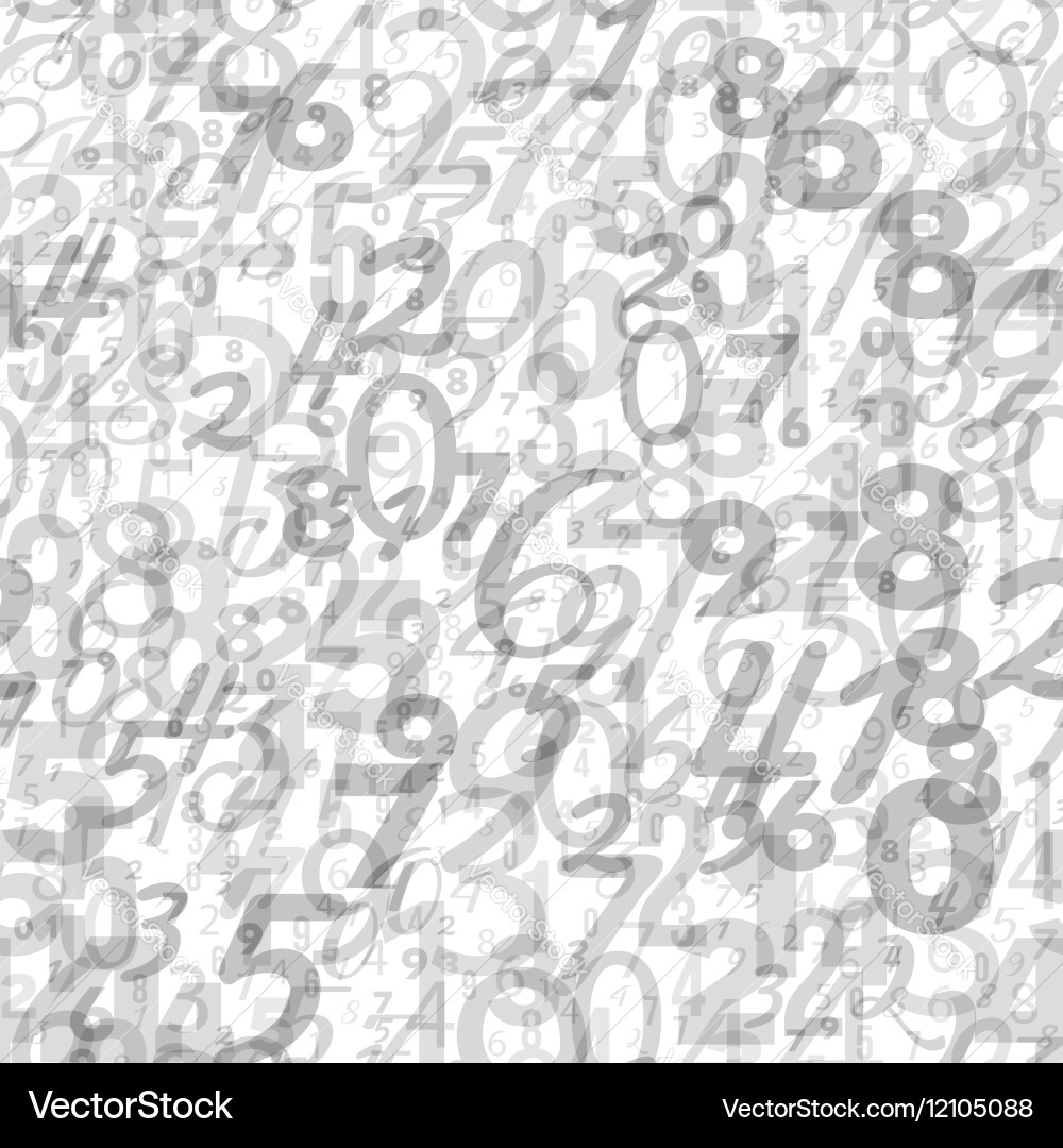 Math Numbers Pattern Background vector image