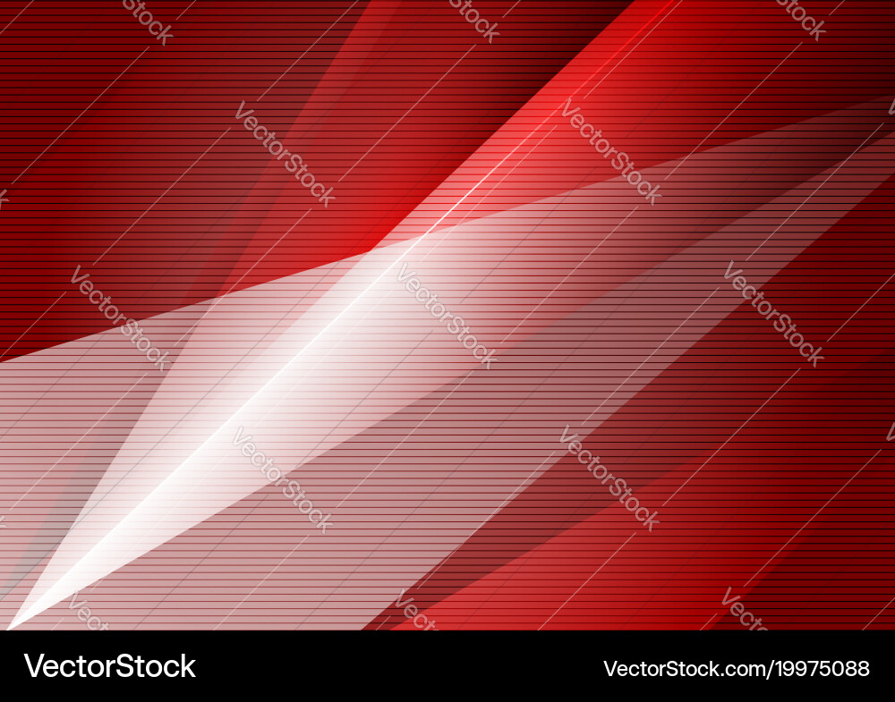 Red geometric abstract background with copy space vector image
