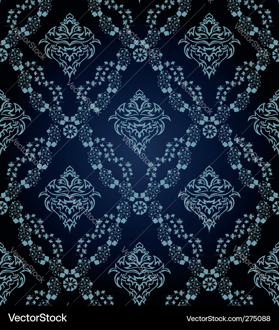 Seamless damask pattern Vector Image