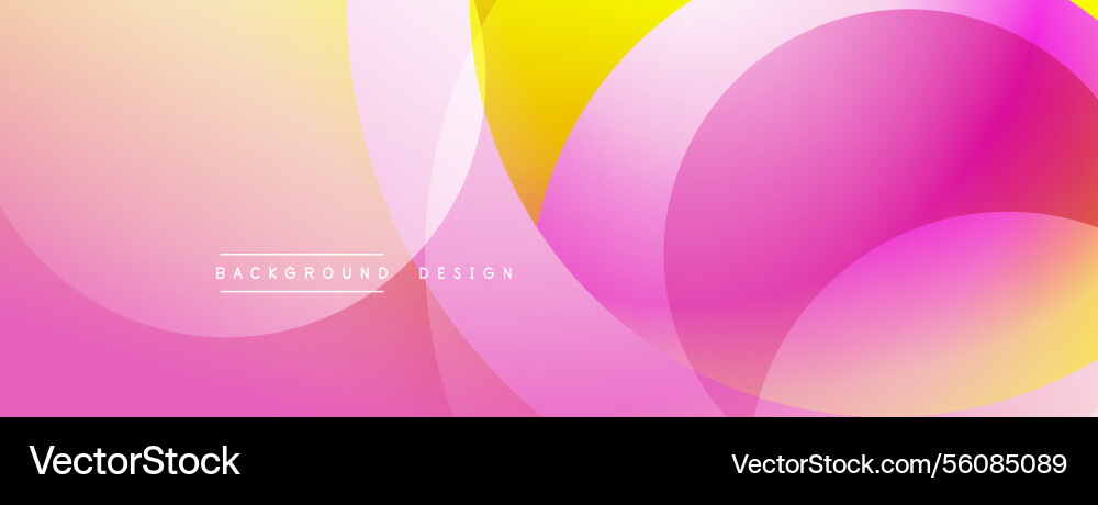 Abstract composition with layered circular Vector Image