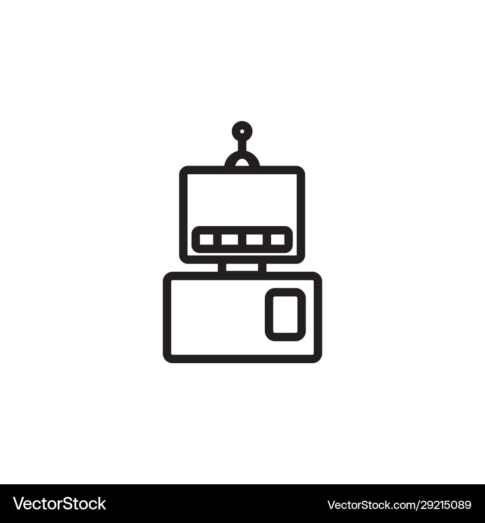 Automatic robot icon perfect for application web vector image