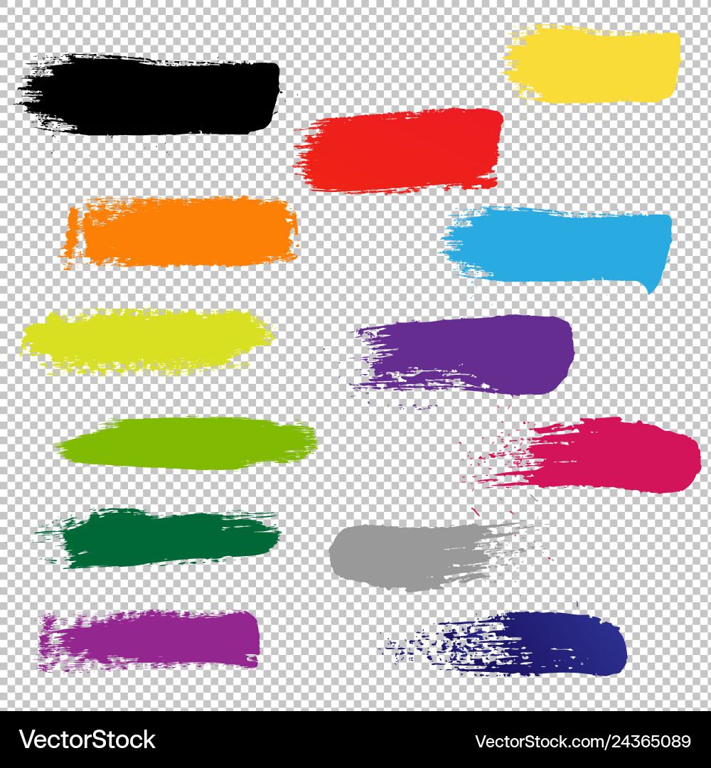 Blots for design transparent background vector image