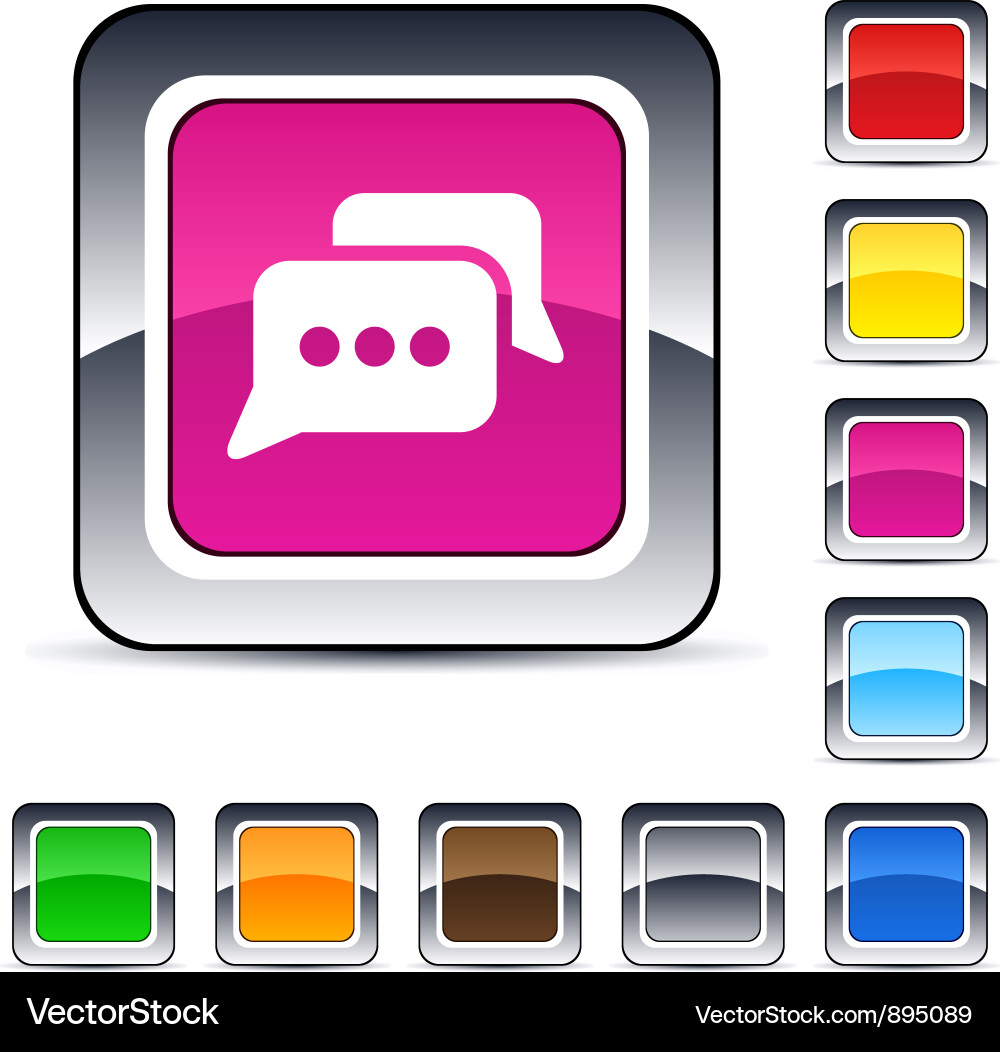 Chat Conversation Buttons vector image
