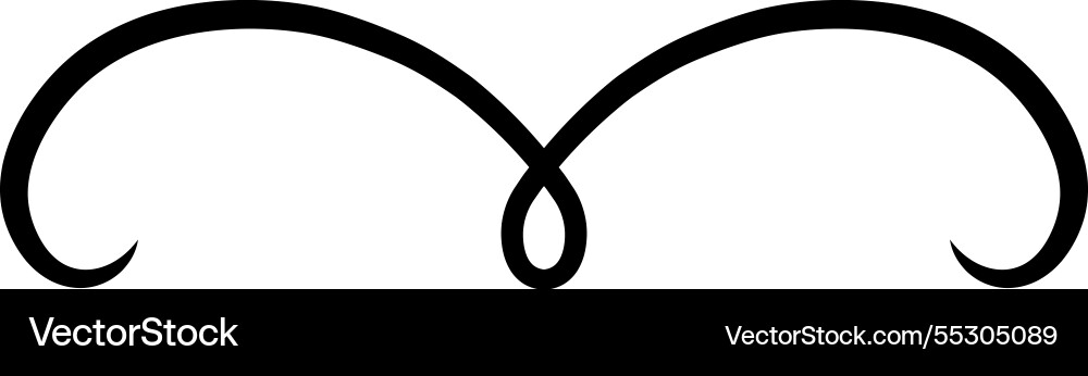 Creating a simple vintage flourish that forms Creating a simple vintage flourish that forms vector image
