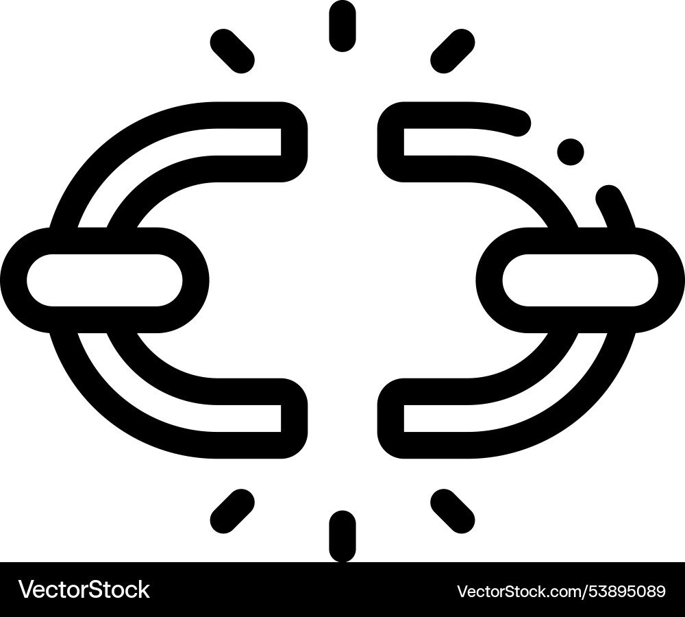 Freeze icon thin linear style design isolated Vector Image