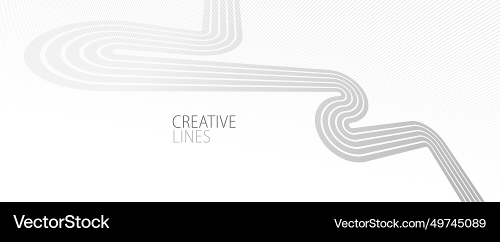 Light grey lines in 3d perspective abstract Light grey lines in 3d perspective abstract Vector Image