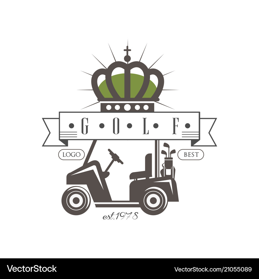 Retro Golf Logo - 1978 Vector Image