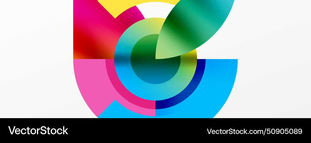 Trendy simple circle abstract background Vector Image