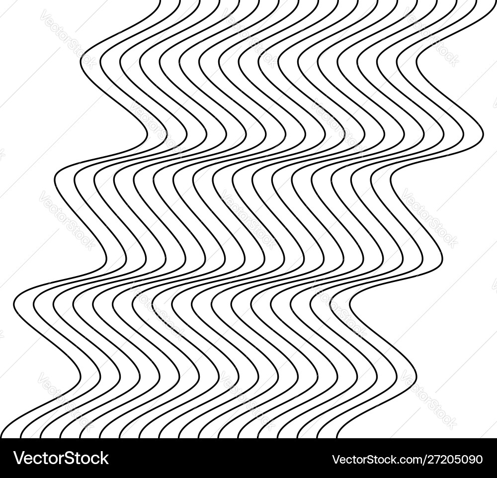 Abstract wavy waving zigzag lines element Abstract wavy waving zigzag lines element vector image