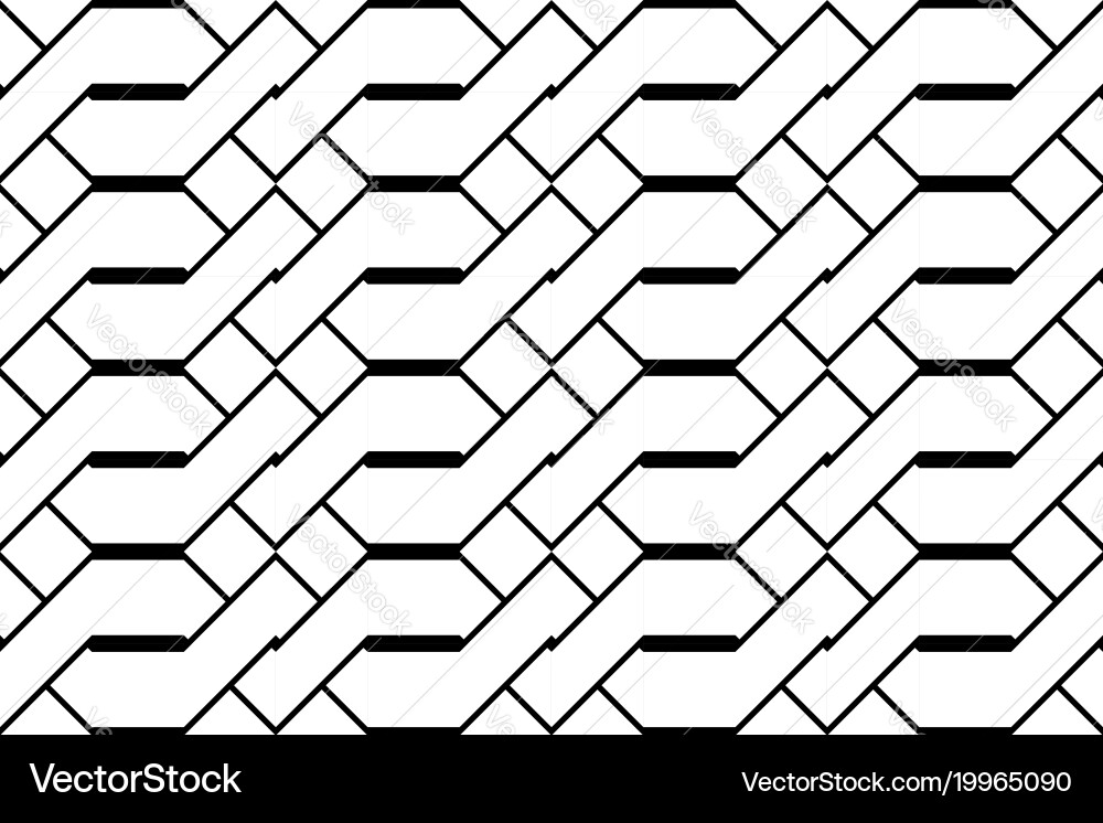 Design seamless monochrome zigzag pattern vector image