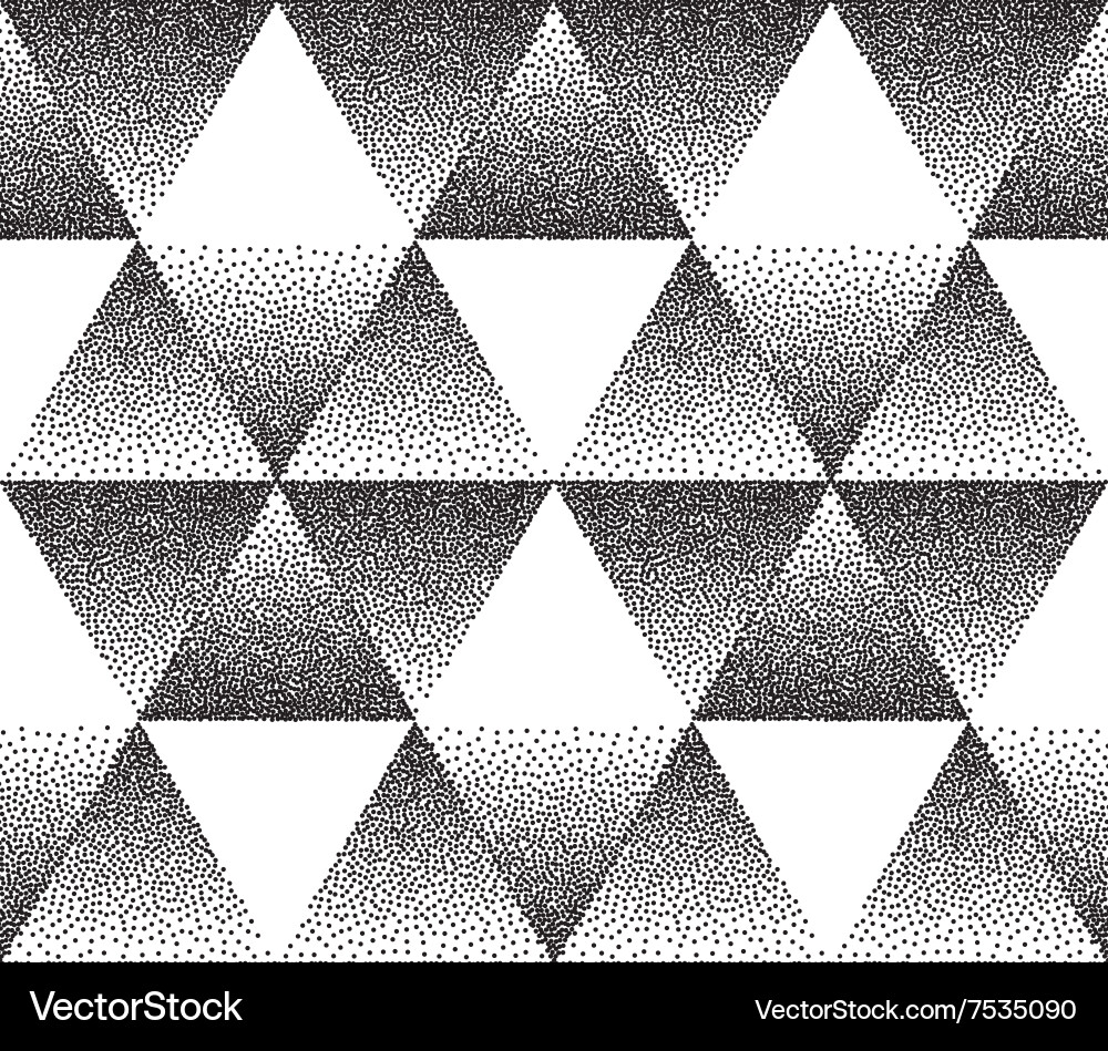 Dotted Triangular Pattern vector image