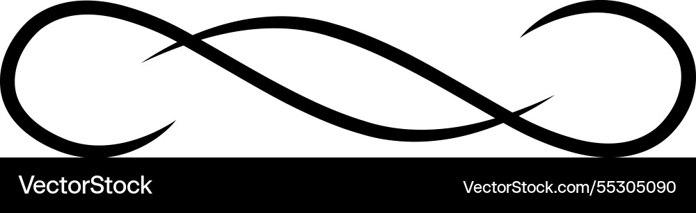 Infinity symbol is depicted as a continuous loop Infinity symbol is depicted as a continuous loop vector image