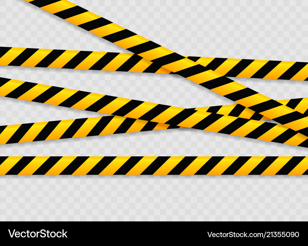 Isolated lines of insulation realistic warning vector image
