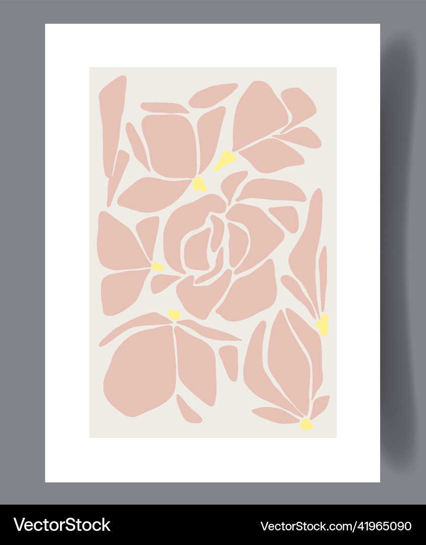 Scandinavian Abstract Print Set Vector Image