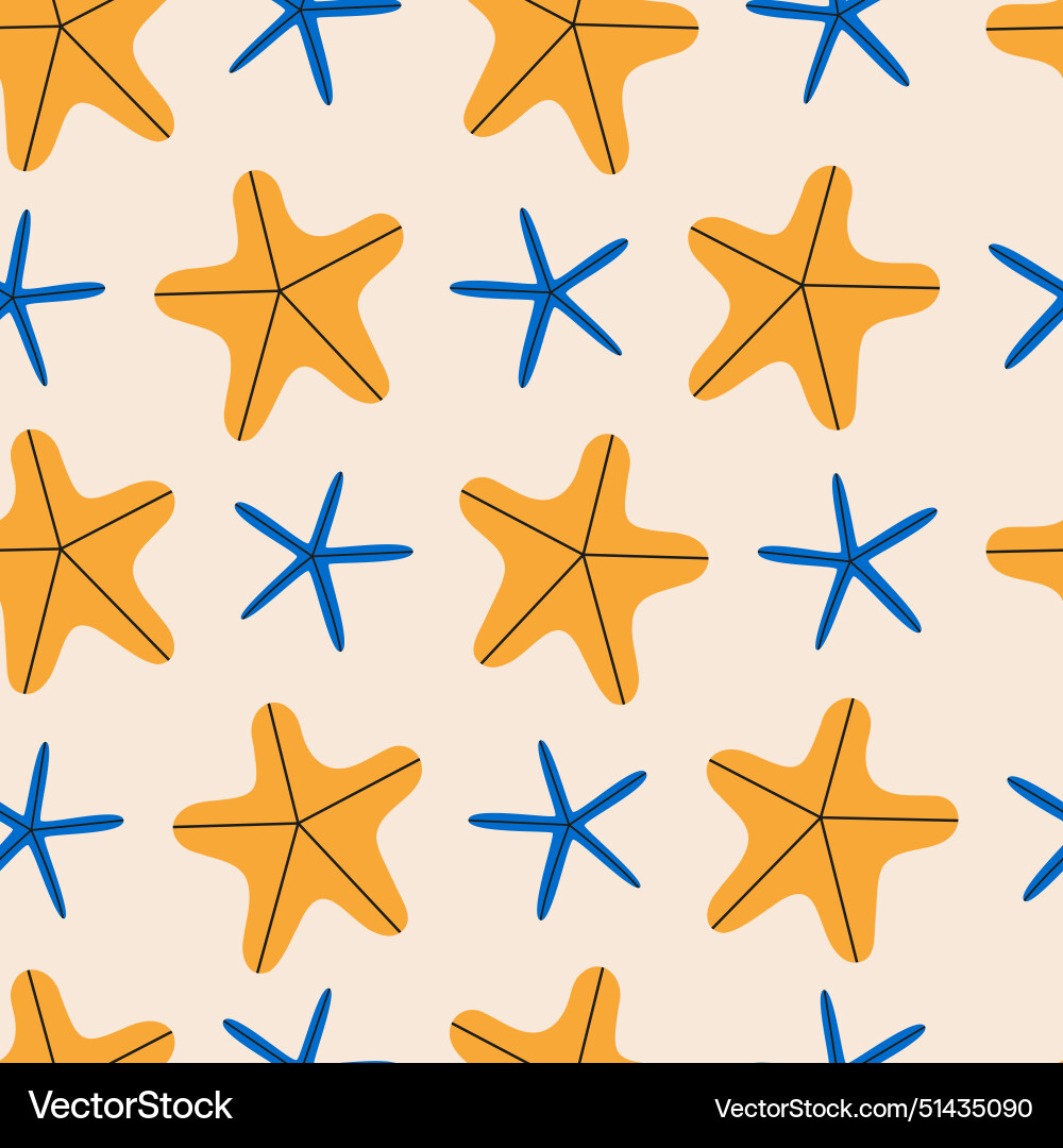 Seashells seamless pattern Seashells seamless pattern Vector Image
