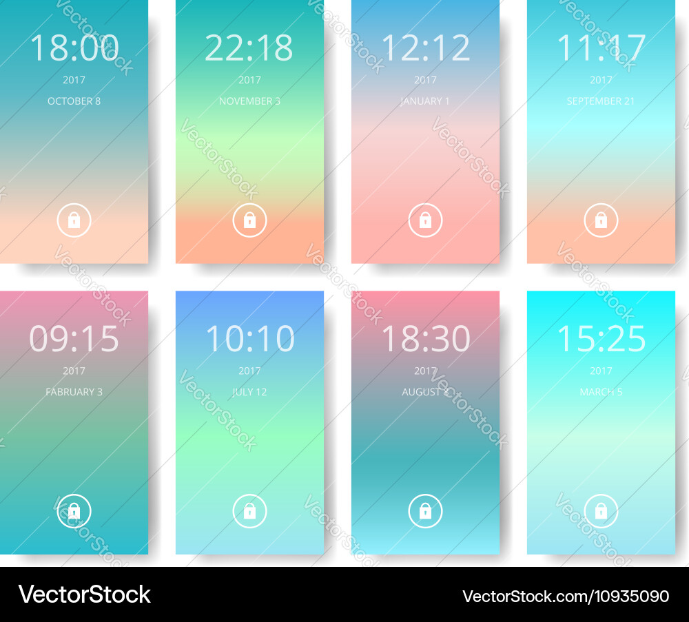 Set moderner Benutzeroberfläche ux ui Bildschirm vektorbild