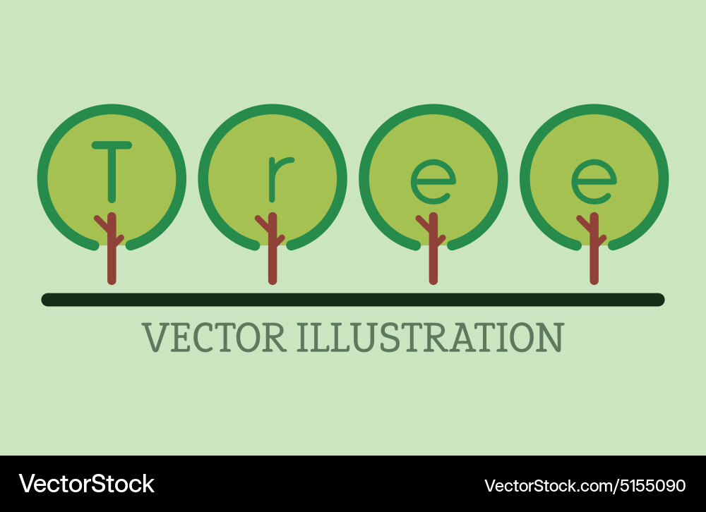 Tree design vector image