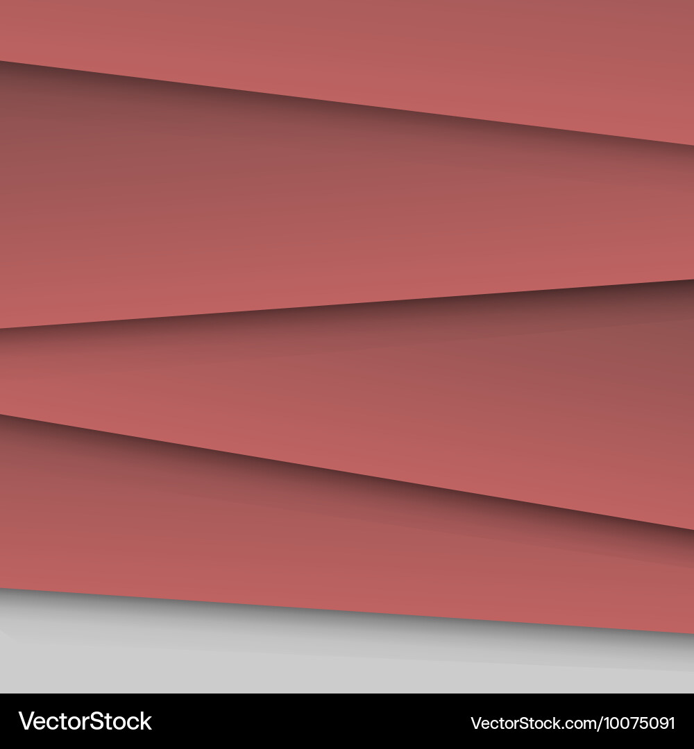 Dark red overlap layer paper material design vector image