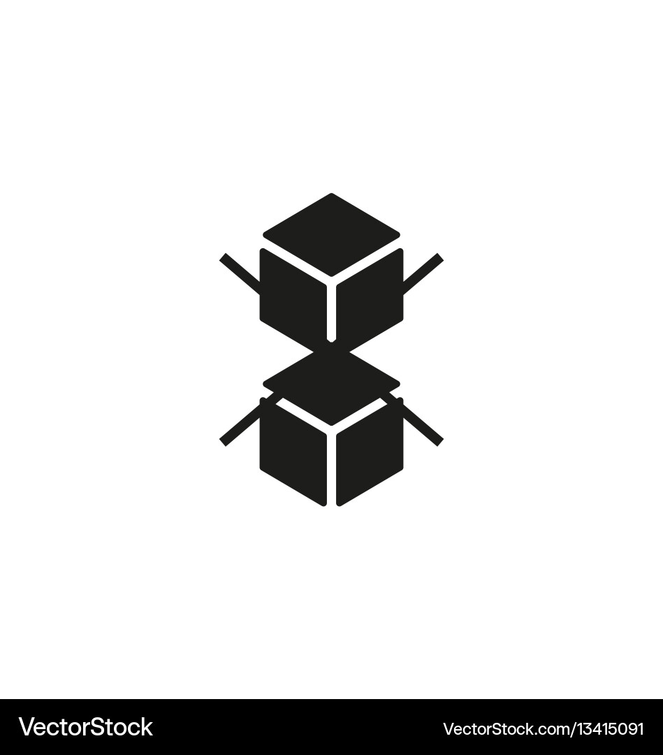Do not stack symbol on white background Do not stack symbol on white background vector image