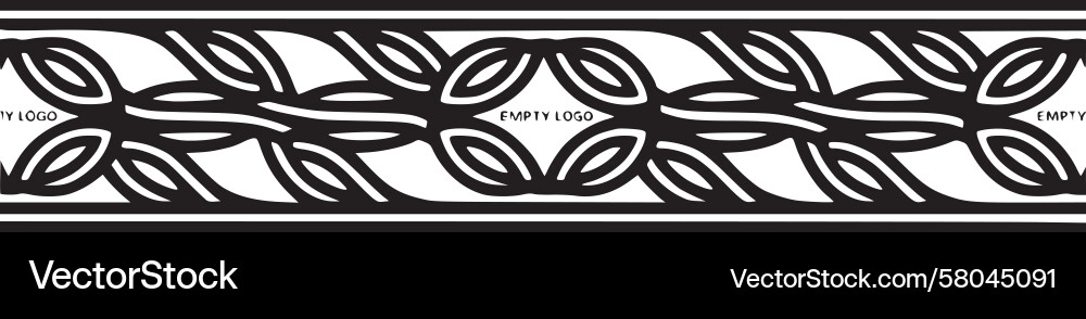 Leaf Border Pattern Vector Image
