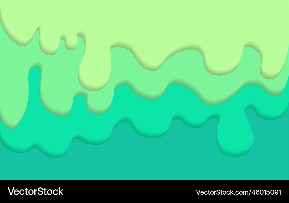 Mint colored background with waved pattern vector image