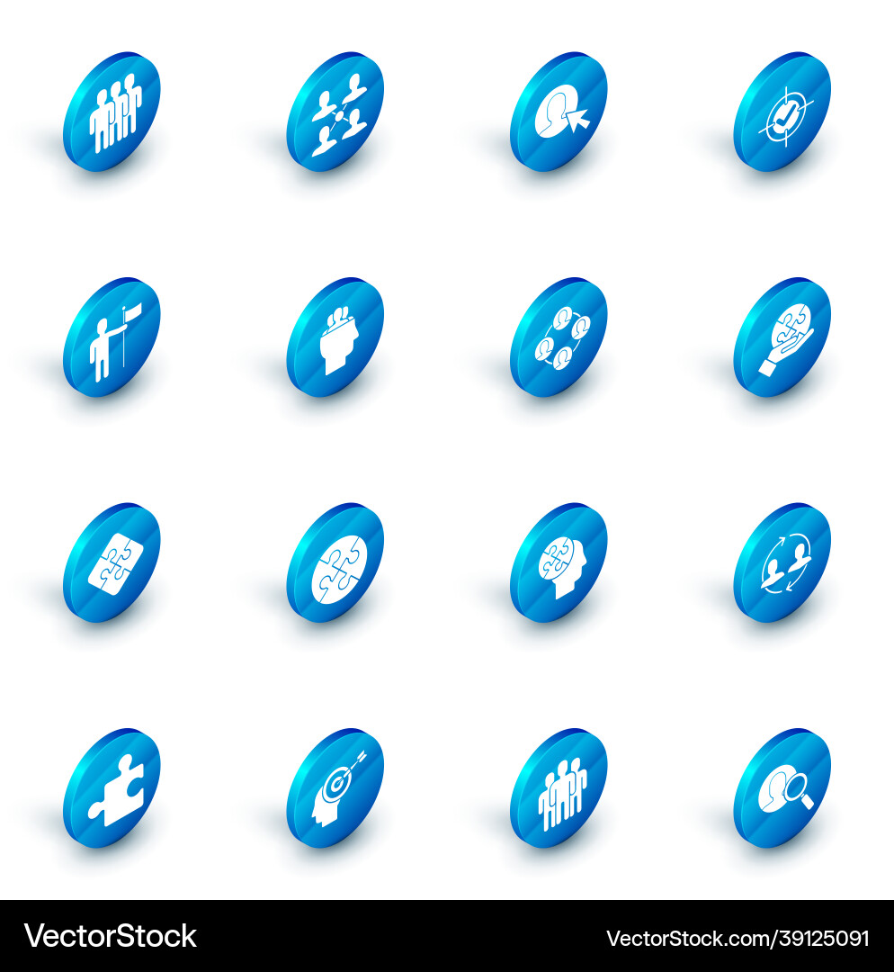 Set project team base user of man in business Set project team base user of man in business vector image