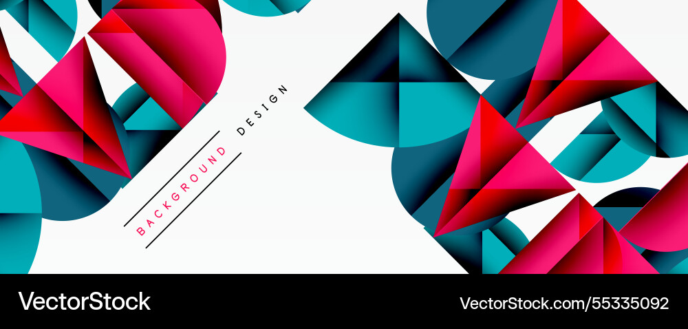 Abstract geometric background with layered Vector Image