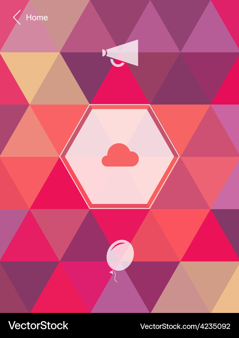 Abstract mobile user interface Vector Image