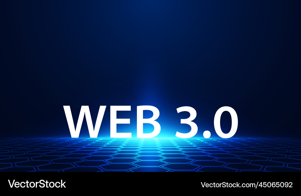 Abstract web 30 and blockchain square technology Abstract web 30 and blockchain square technology vector image
