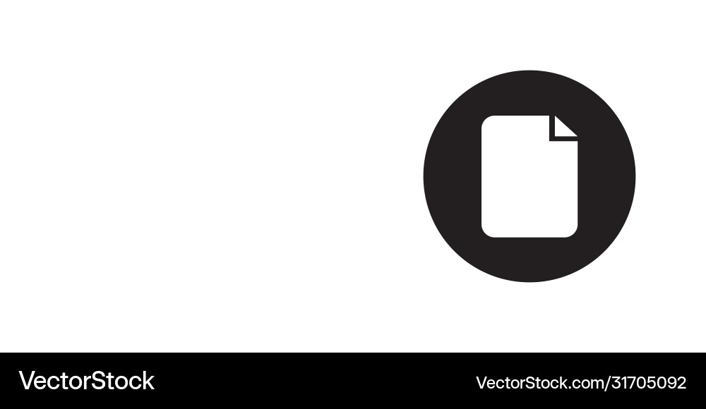 Document icon simple sign for web site and mobile vector image