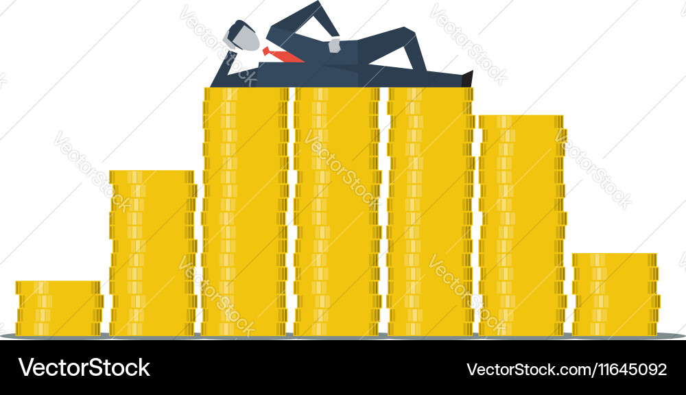 Financial business successful entrepreneur money Vector Image