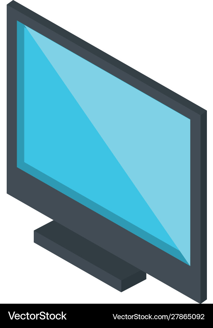 Monitor technology hardware device computer Vector Image