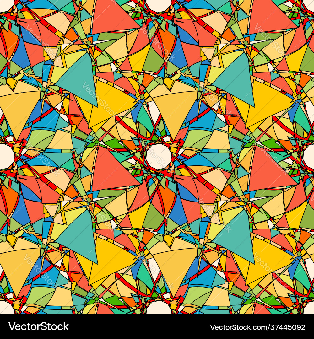 Seamless pattern with abstract broken colorful Seamless pattern with abstract broken colorful vector image