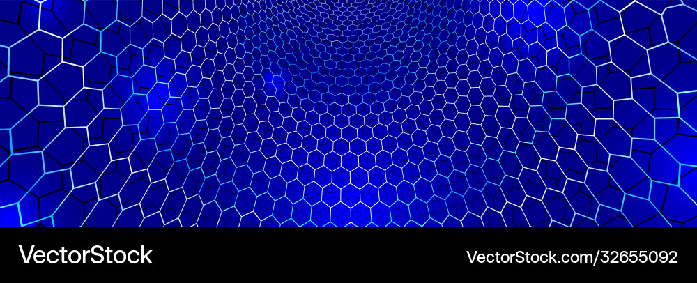 Technology abstract background with hexagons mesh Technology abstract background with hexagons mesh vector image
