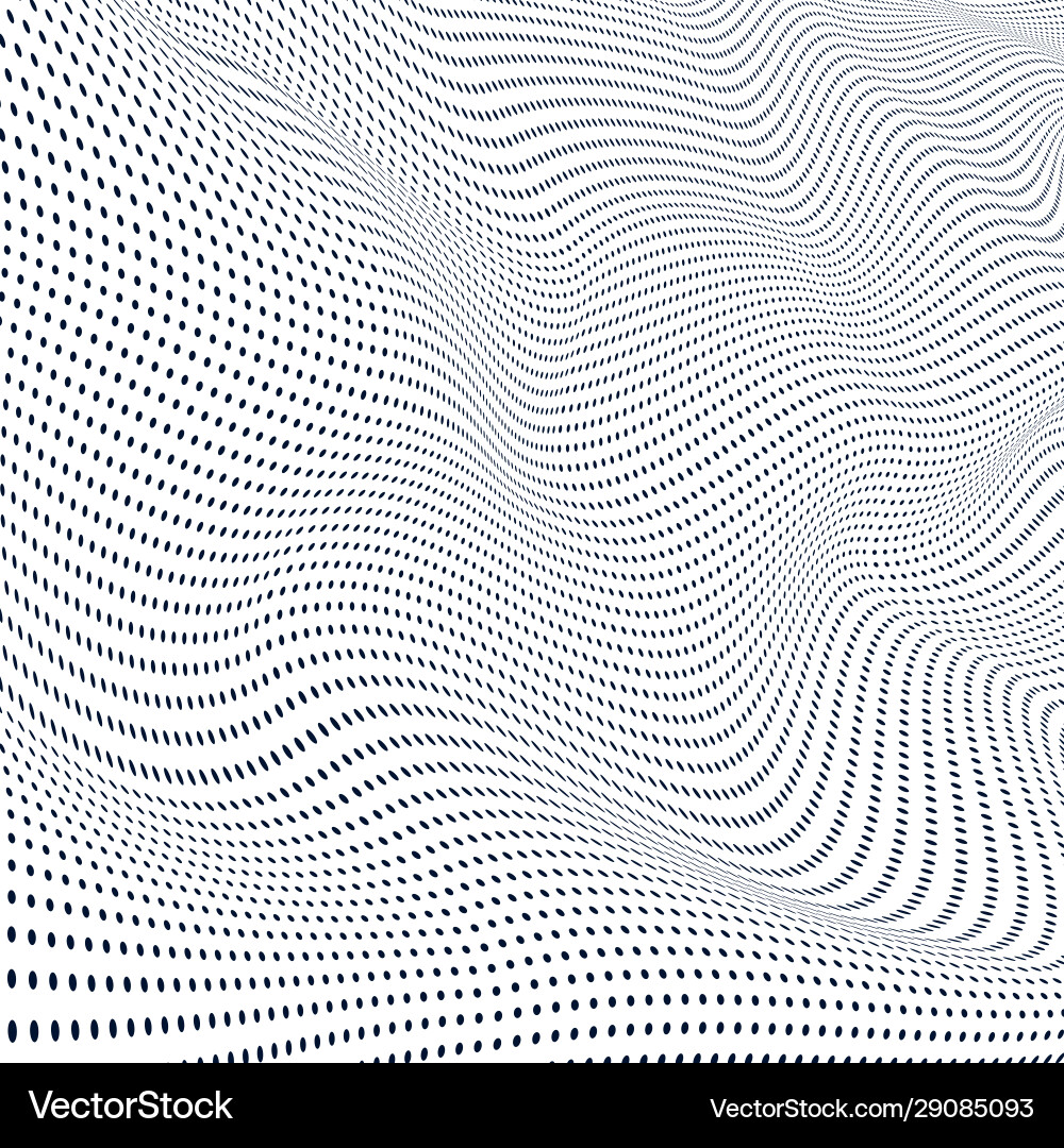 Abstract Particle Wave Surface vector image