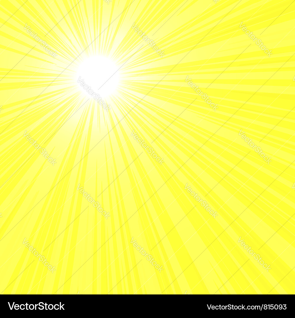 Bright sun rays Royalty Free Vector Image - VectorStock