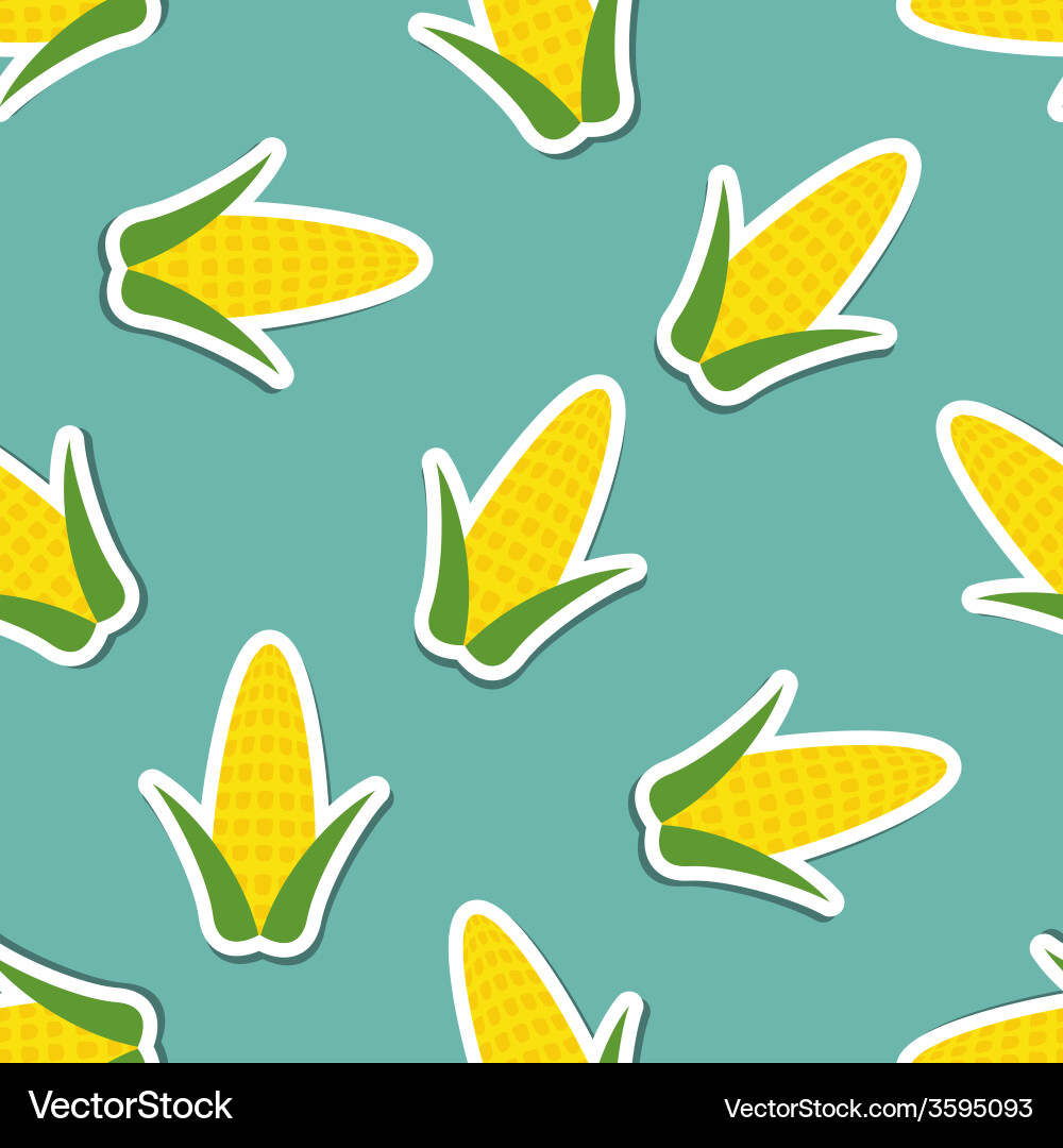 Corn Pattern Seamless Texture Vector Image