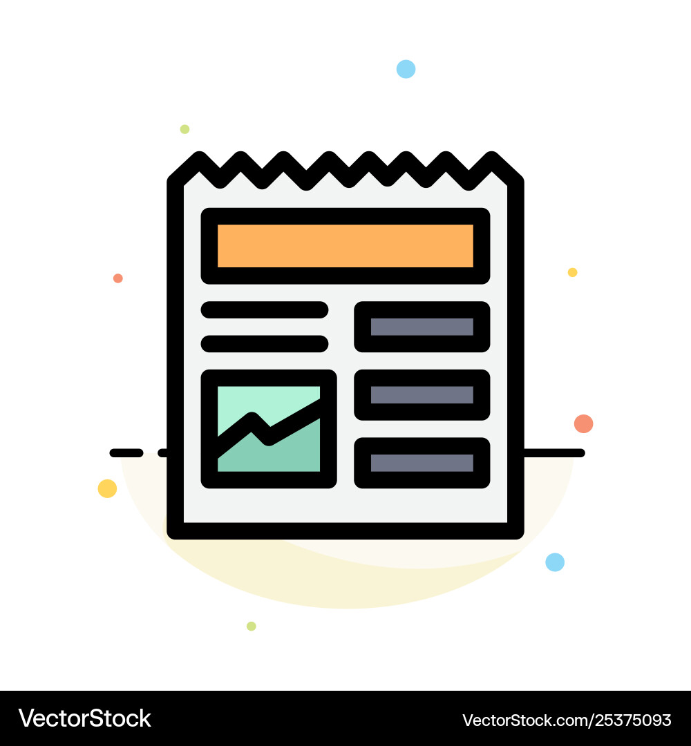 Document basic ui picture abstract flat color Document basic ui picture abstract flat color vector image
